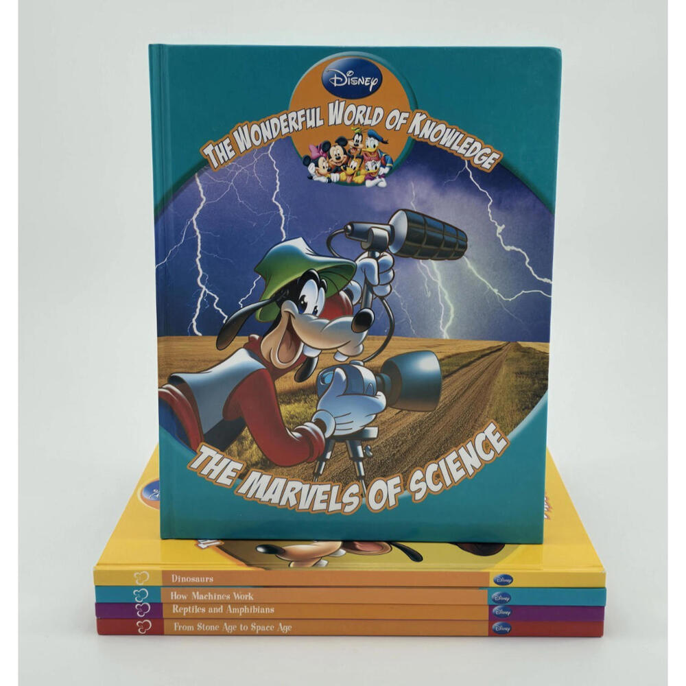 Lot 5 Books Disney The Wonderful World of Knowledge - Children science Books